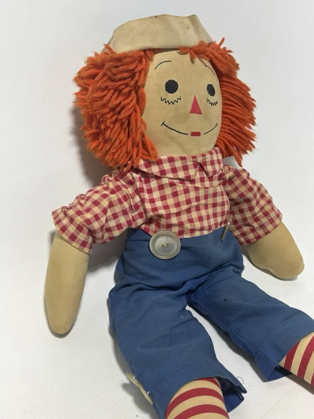 Vintage Raggedy Andy Style Cloth Doll 26
